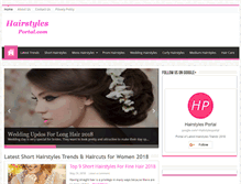 Tablet Screenshot of hairstylesportal.com